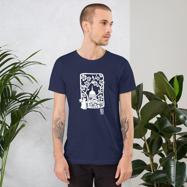 DC Sakura Woodblock Print Short-Sleeve Unisex T-Shirt